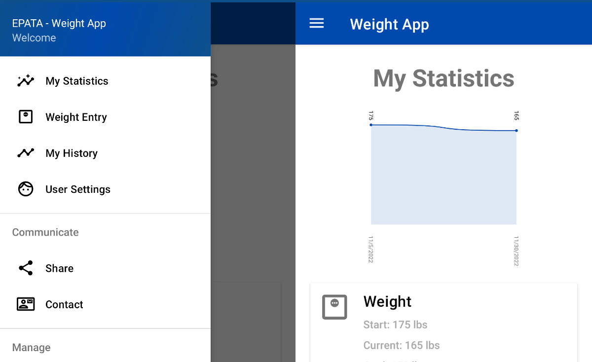 Xamarin Android APK - Weight App